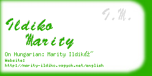 ildiko marity business card